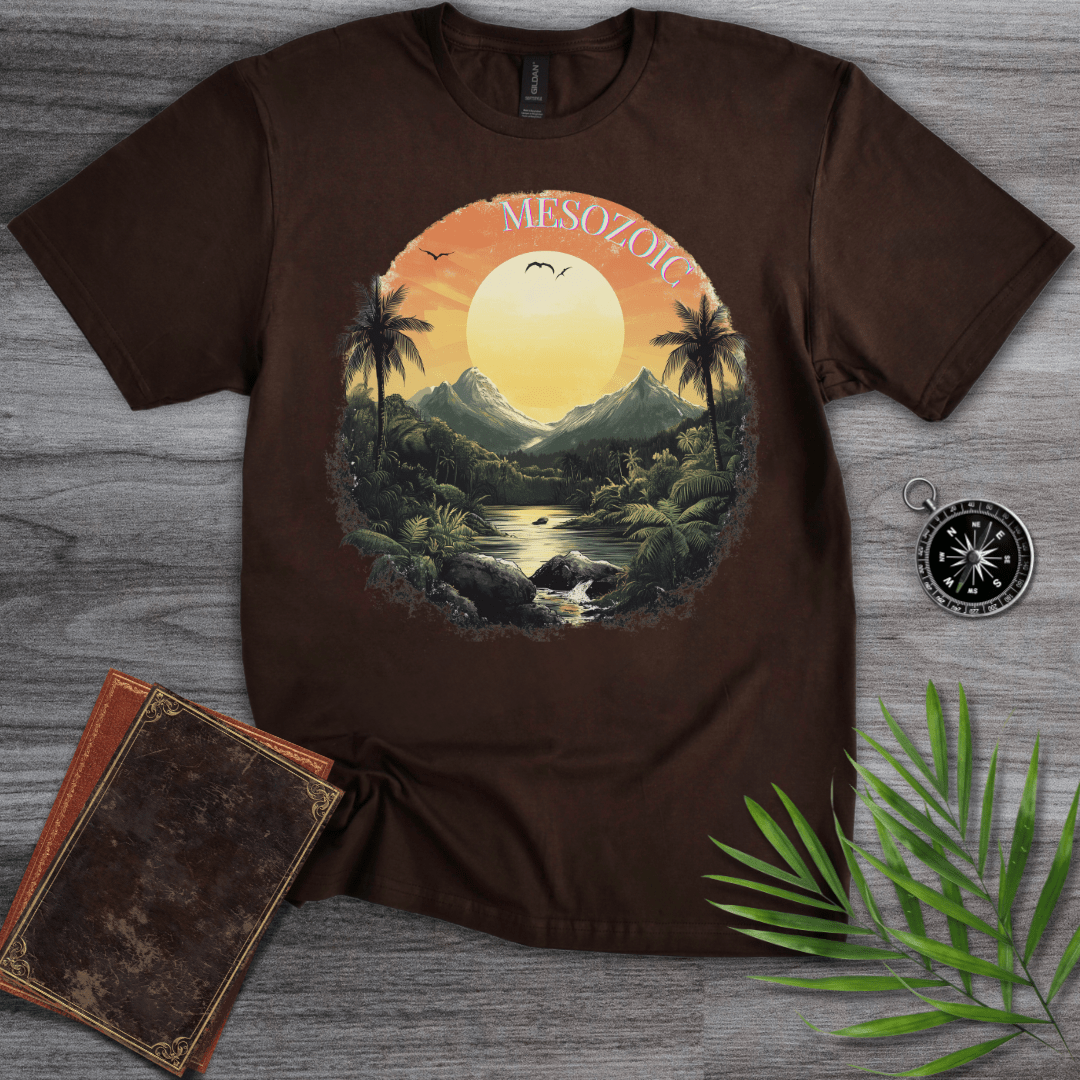 T-Shirt Dark Chocolate / S Mesozoic: Landscape at Dawn T-Shirt