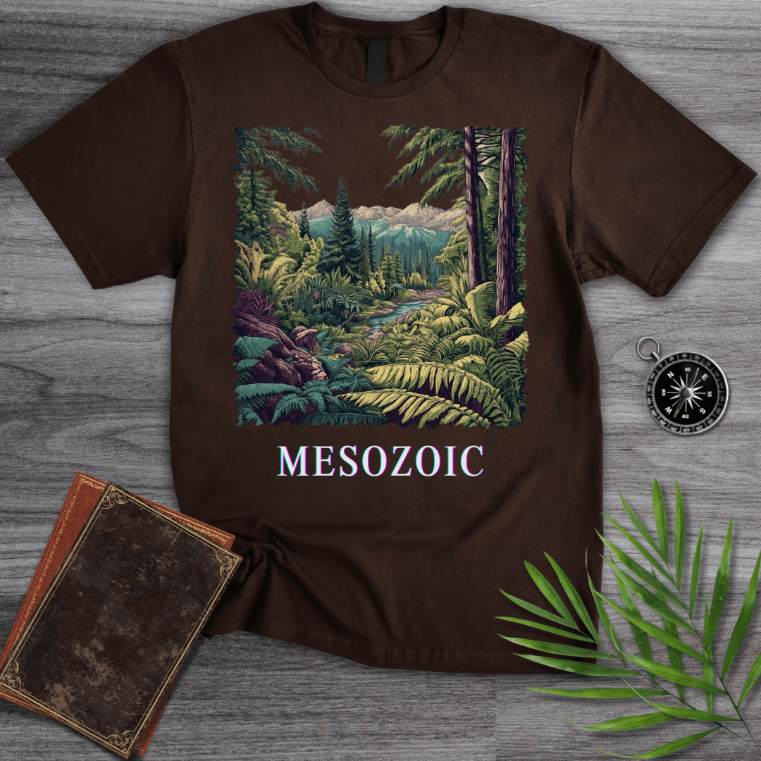 T-Shirt Dark Chocolate / S Mesozoic Paleobiology Jungle T-Shirt