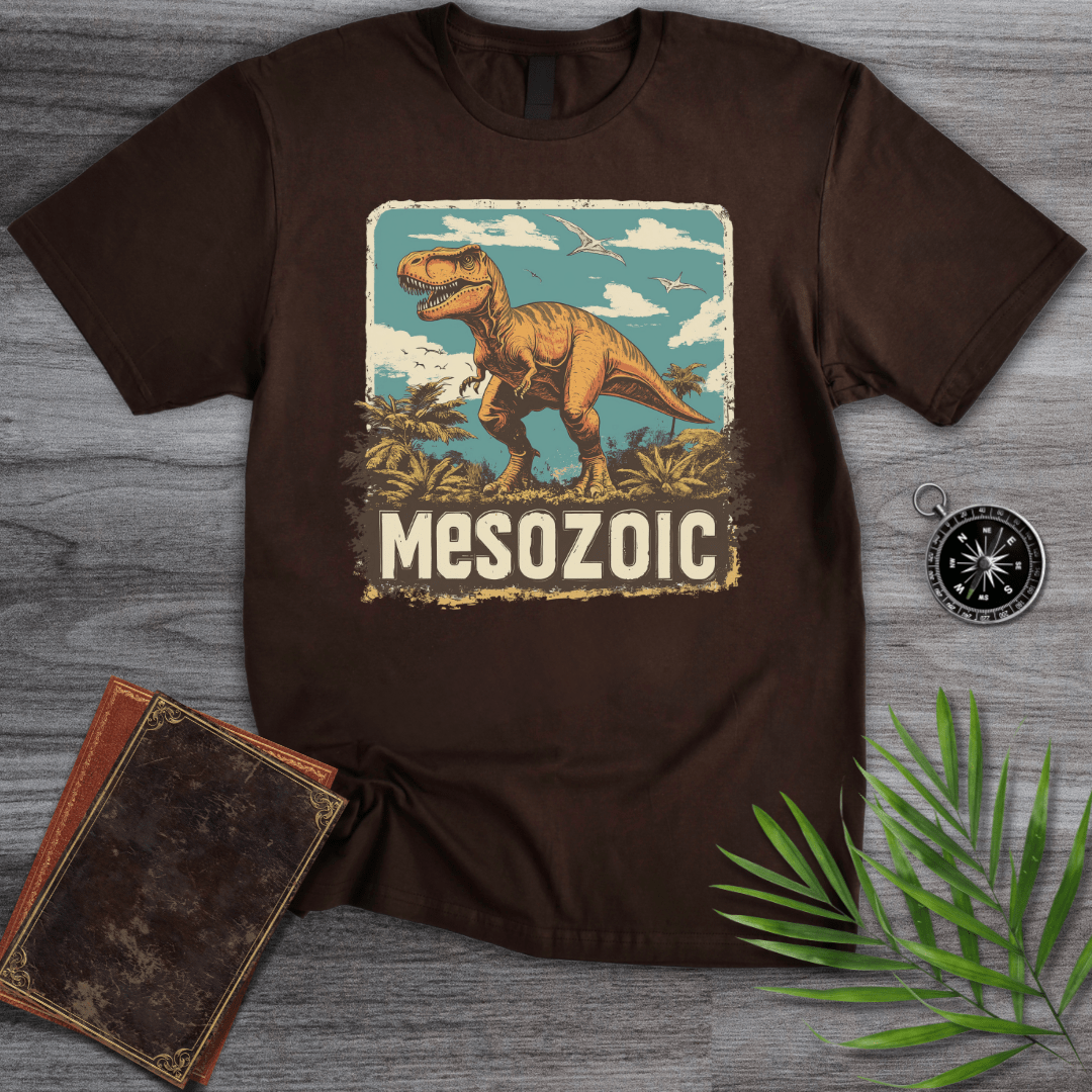 T-Shirt Dark Chocolate / S Mesozoic T-Rex 1990's Vintage T-Shirt