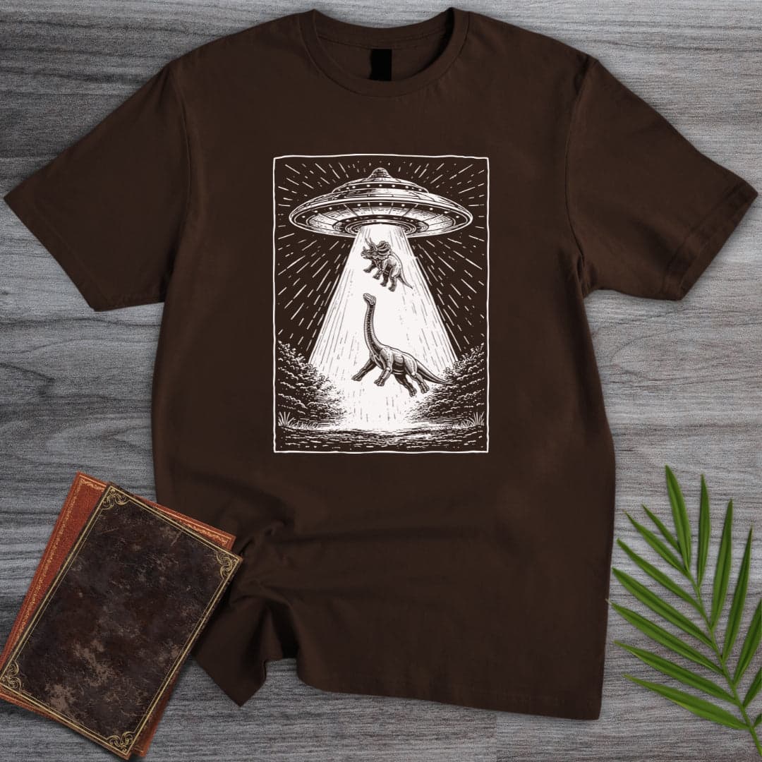 T-Shirt Dark Chocolate / S Mesozoic UFO Attack T-Shirt