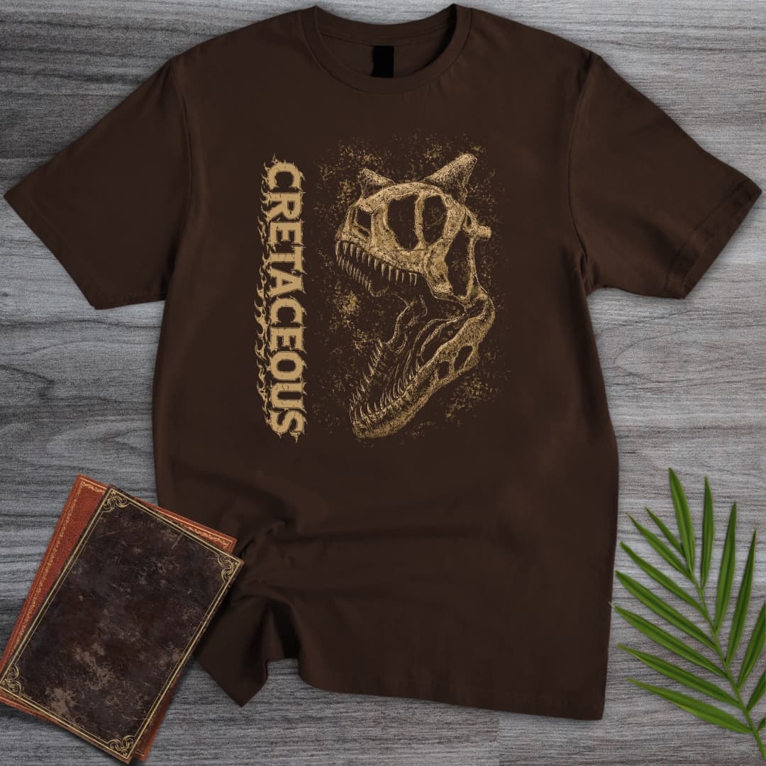 T-Shirt Dark Chocolate / S Metal Cretaceous Carnotaurus T-Shirt