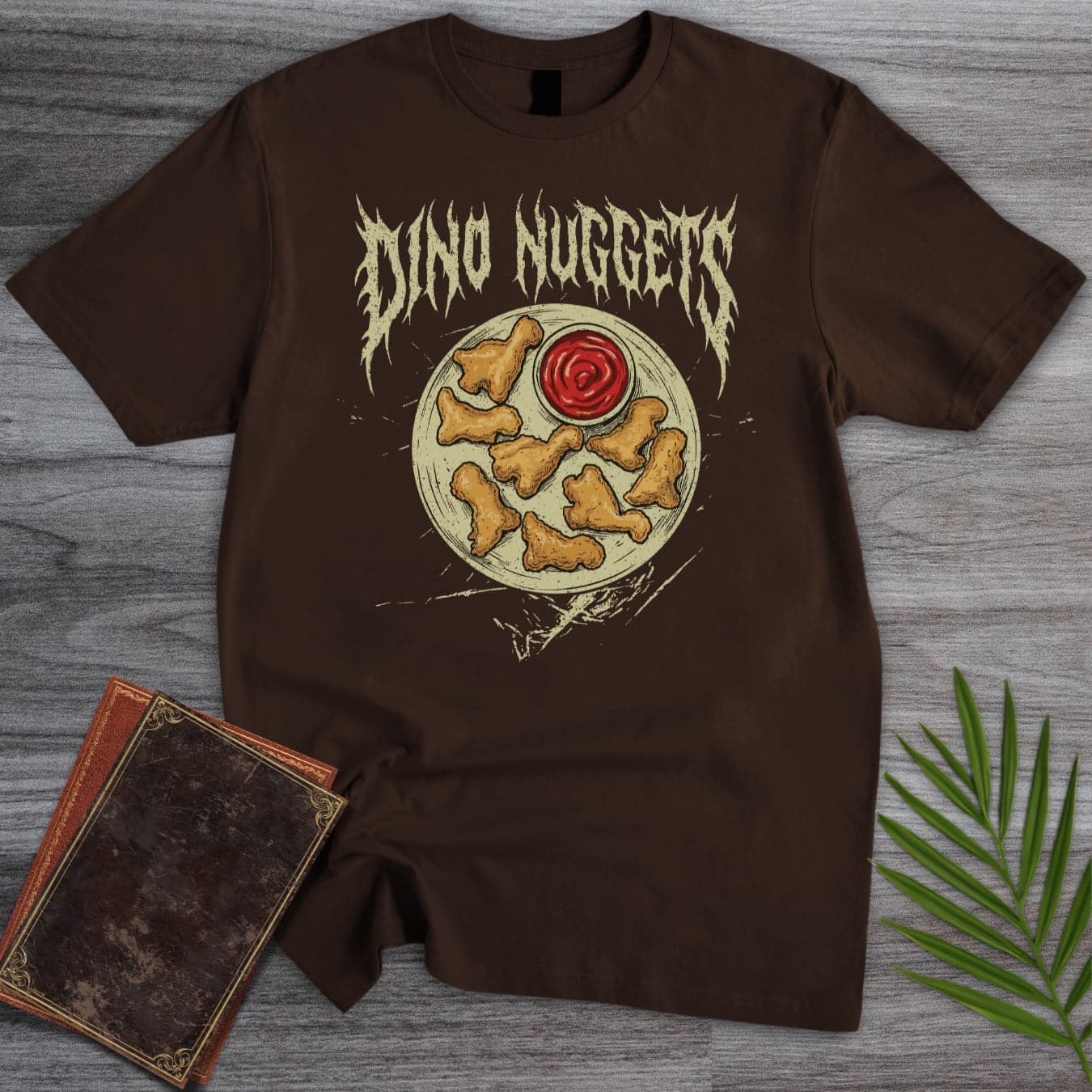 T-Shirt Dark Chocolate / S Metal Dino Nuggets T-Shirt