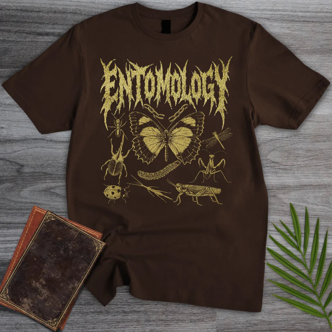 T-Shirt Dark Chocolate / S Metal Entomology Bug T-Shirt