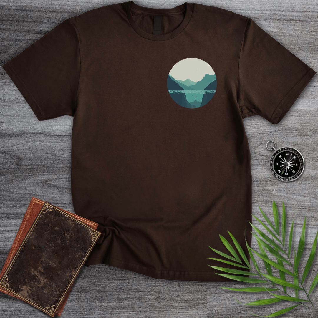 T-Shirt Dark Chocolate / S Minimalist Mountain Patch T-Shirt
