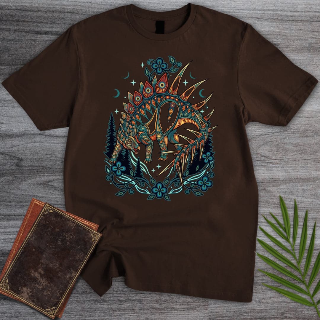 T-Shirt Dark Chocolate / S Miragaia: Cousin of Stegosaurus T-Shirt