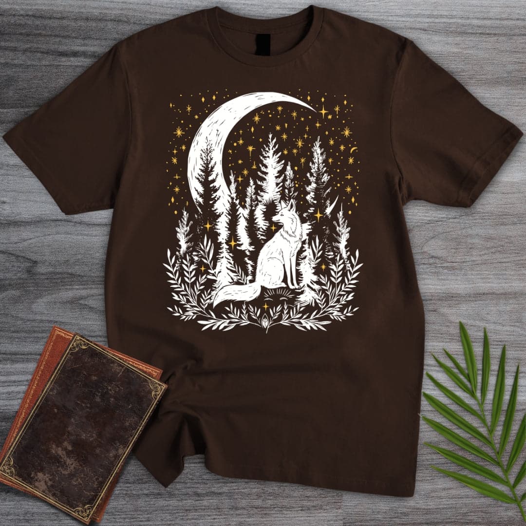 T-Shirt Dark Chocolate / S Moon Fox Spirit T-Shirt