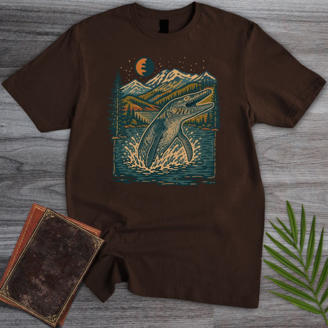 T-Shirt Dark Chocolate / S Mosasaur Mountain Tide T-Shirt