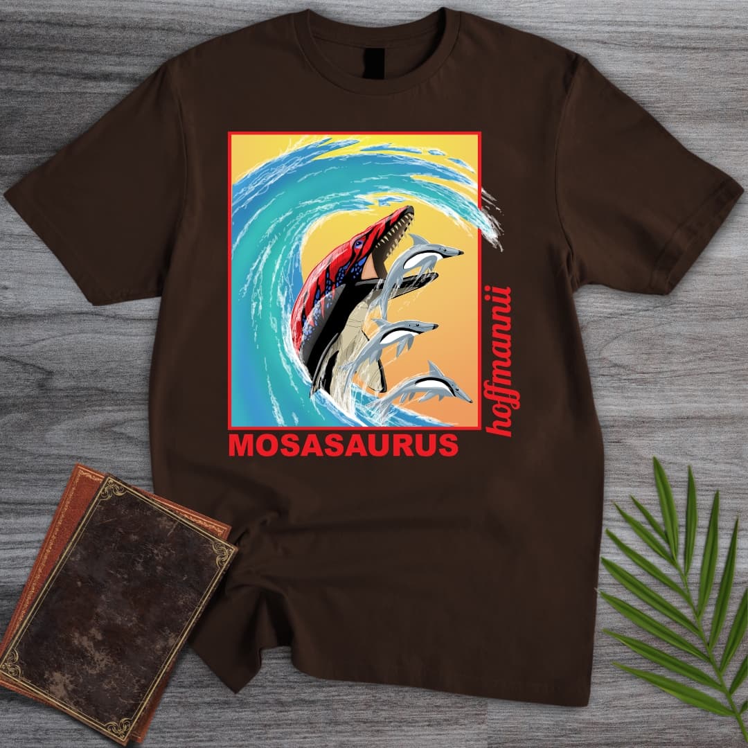 T-Shirt Dark Chocolate / S Mosasaurus - Tidal Fury Rising T-Shirt