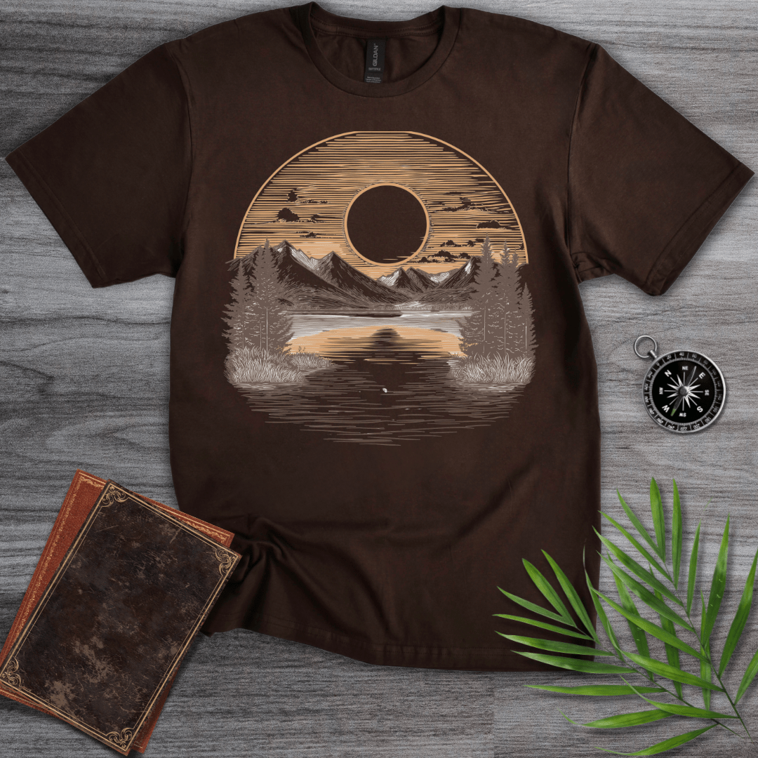 T-Shirt Dark Chocolate / S Mountain Eclipse T-Shirt