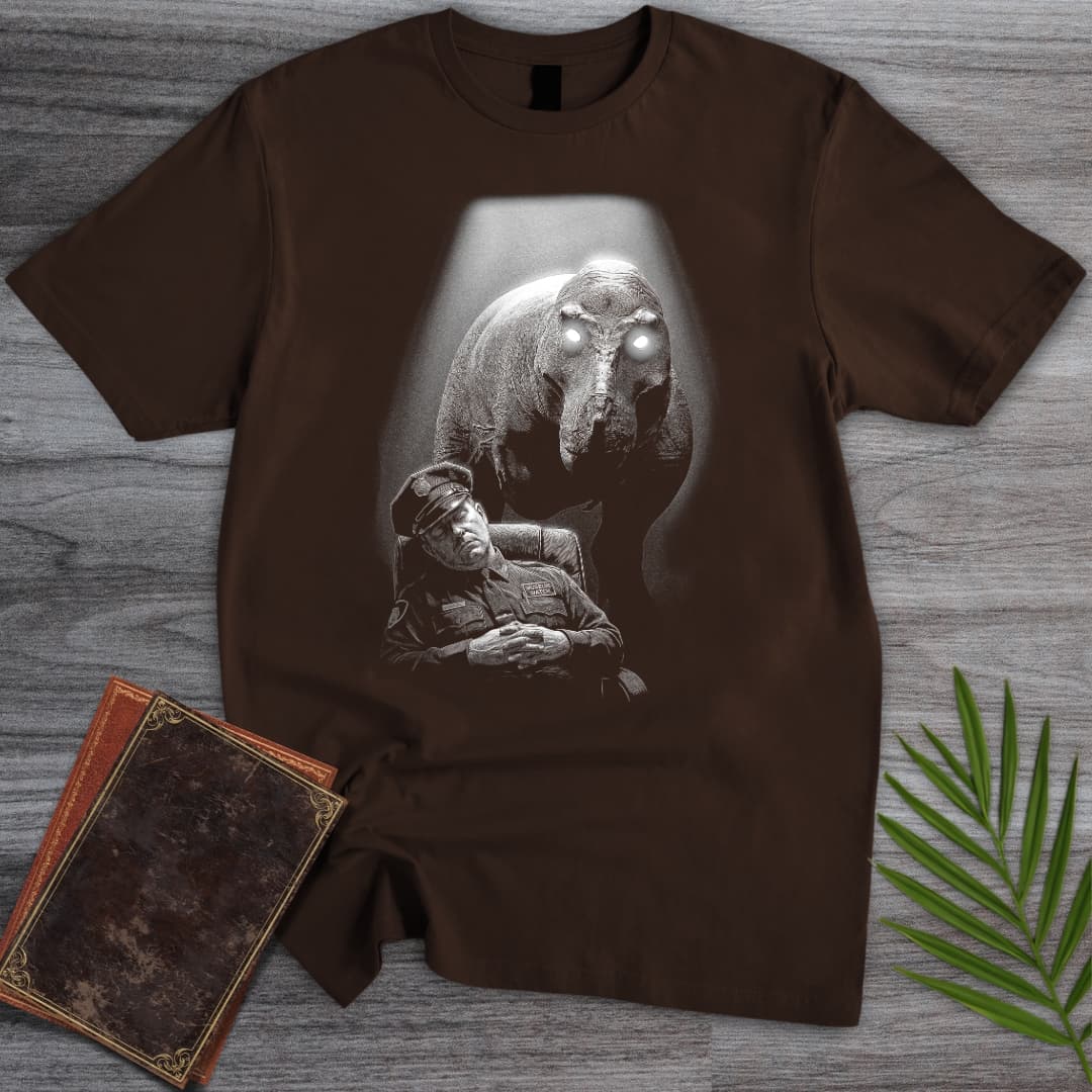 T-Shirt Dark Chocolate / S Museum Night Guard Horror T-Shirt
