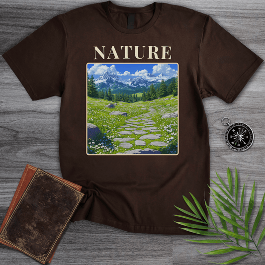 T-Shirt Dark Chocolate / S Nature Mountain Valley T-Shirt