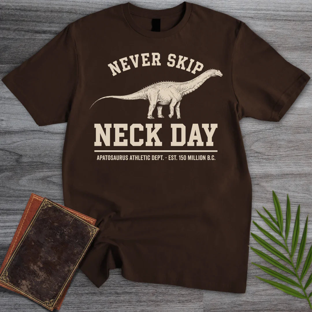 T-Shirt Dark Chocolate / S Neck Day Apatosaurus T-Shirt