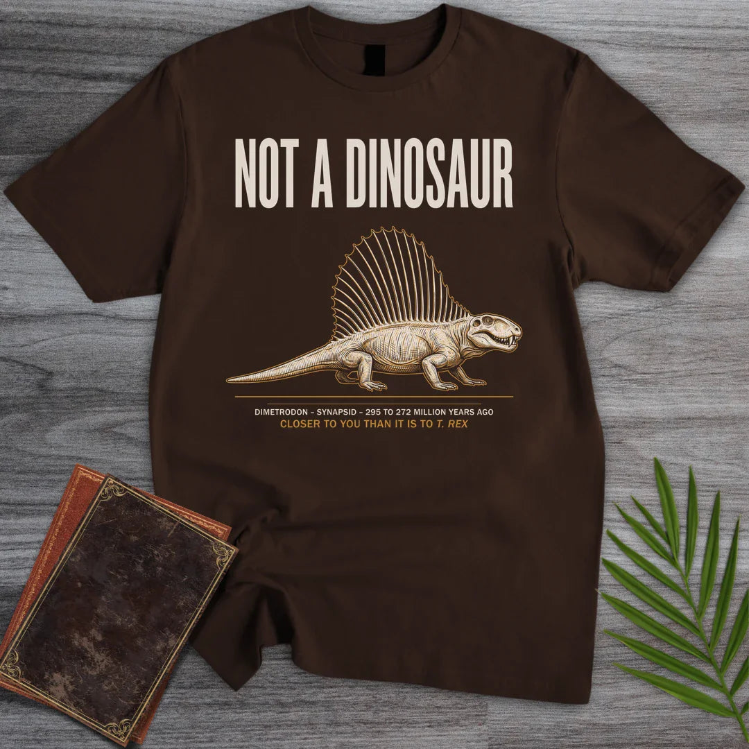 T-Shirt Dark Chocolate / S Not Dinosaur Dimetrodon T-Shirt