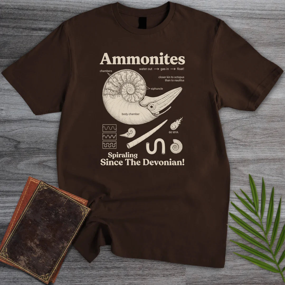T-Shirt Dark Chocolate / S Octopus Kin Ammonites T-Shirt