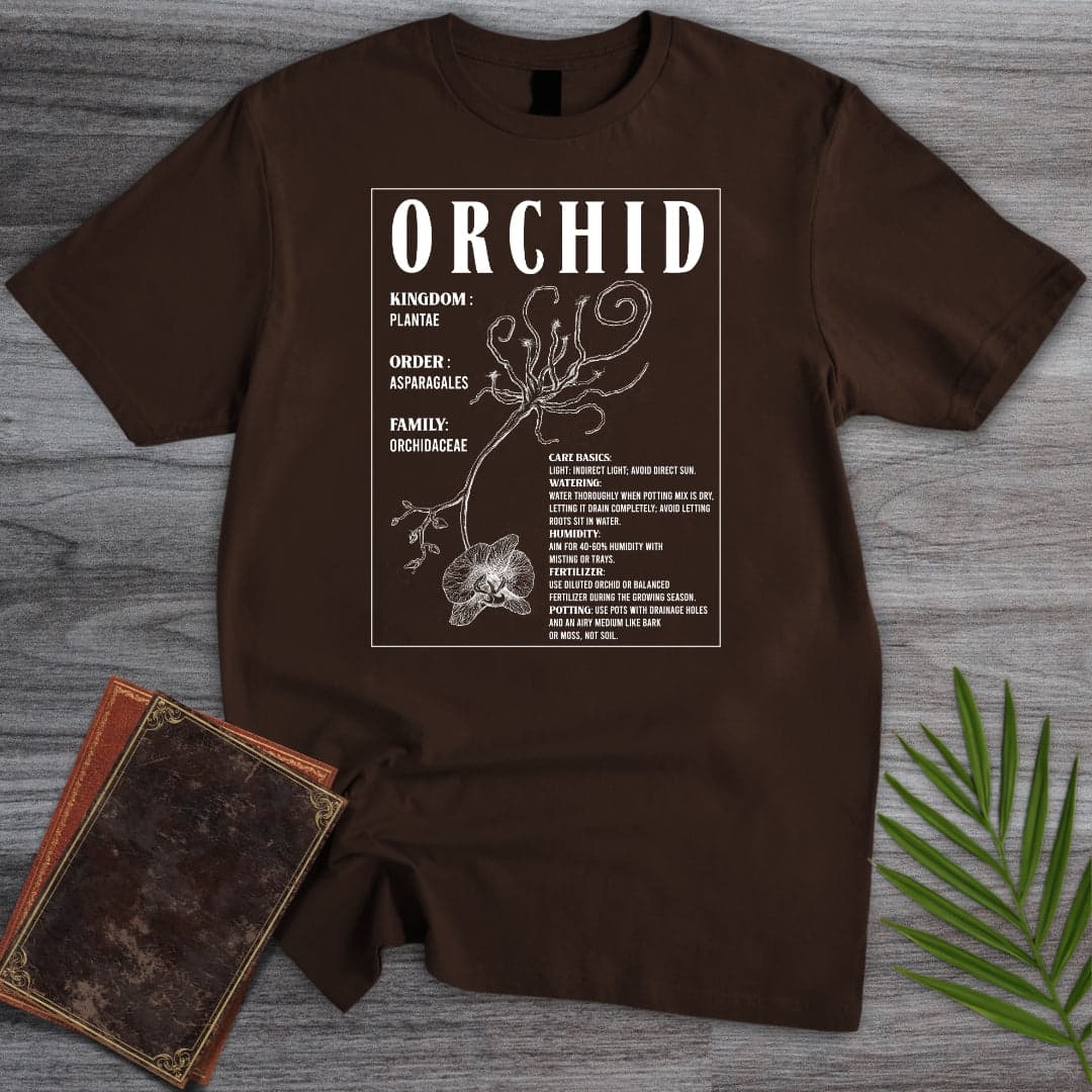 T-Shirt Dark Chocolate / S Orchid Botanical Care T-Shirt (Doobie)