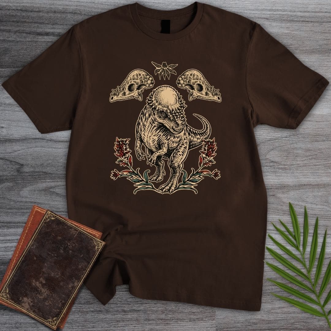 T-Shirt Dark Chocolate / S Pachycephalosaurus Fossil Bloom T-Shirt