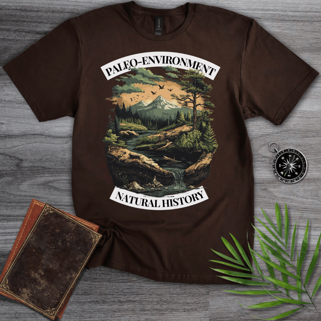 T-Shirt Dark Chocolate / S Paleo-Environment: Natural Landscape T-Shirt