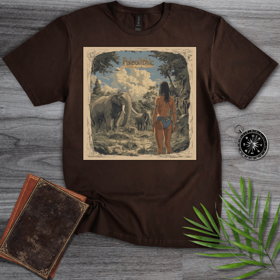 T-Shirt Dark Chocolate / S Paleolithic Legends, Prehistoric Living T-Shirt