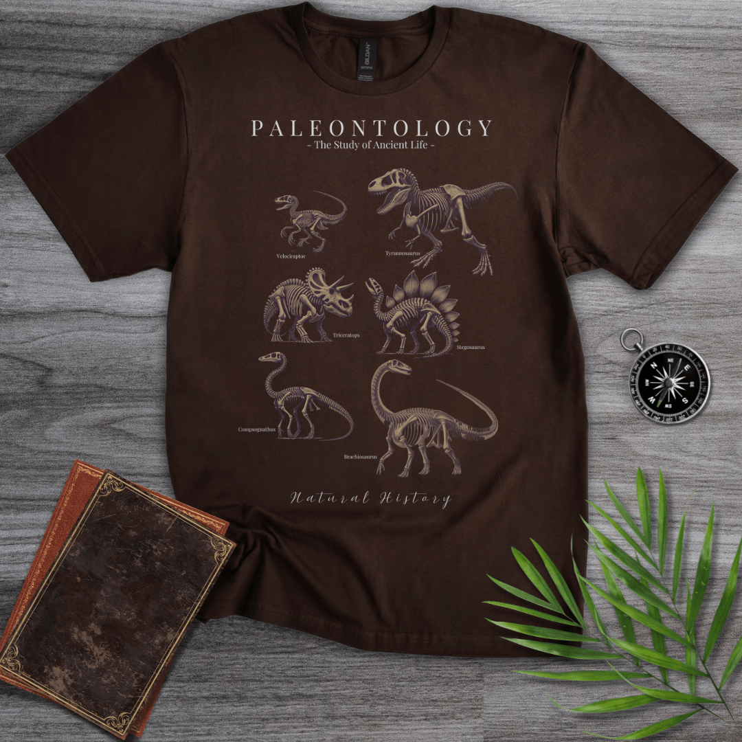 T-Shirt Dark Chocolate / S Paleontology Fossil Education T-Shirt