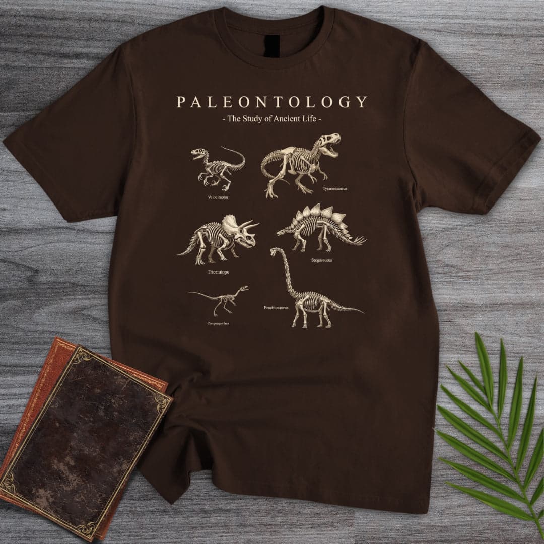T-Shirt Dark Chocolate / S Paleontology Fossil Museum T-Shirt
