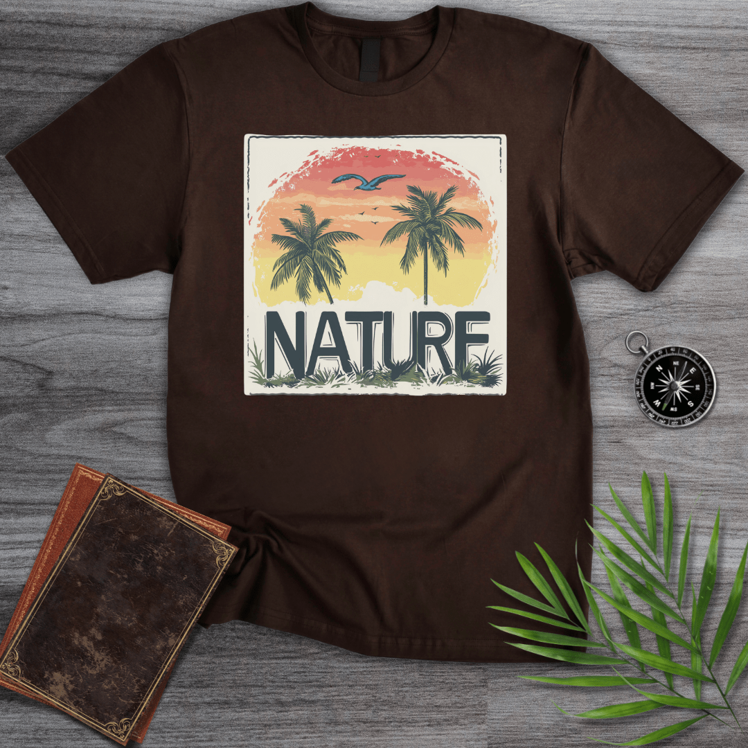 T-Shirt Dark Chocolate / S Palm Nature Sunset T-Shirt