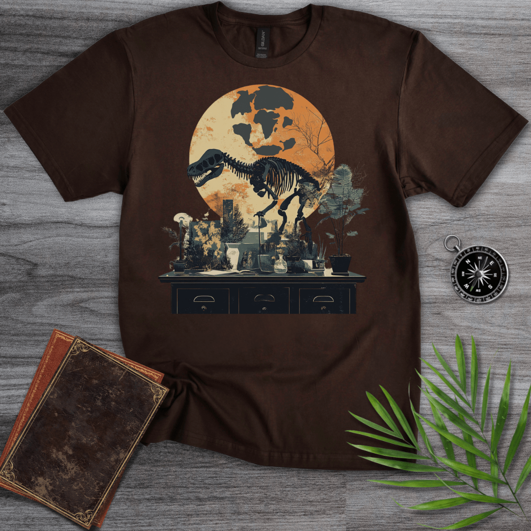 T-Shirt Dark Chocolate / S Pangea Paleontology Graphic T-Shirt