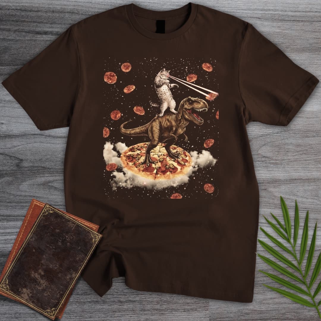 T-Shirt Dark Chocolate / S Prehistoric Pepperoni Chaos T-Shirt