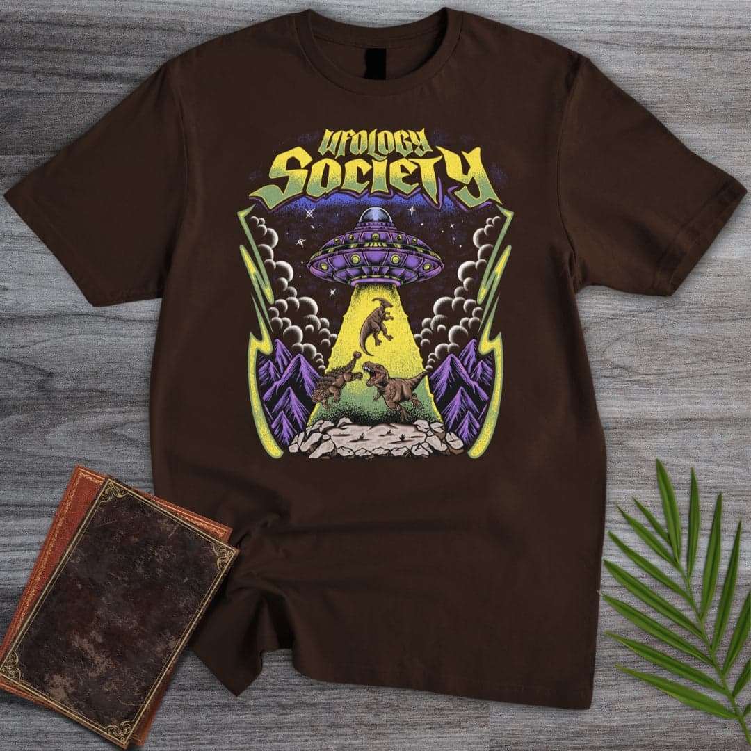 T-Shirt Dark Chocolate / S Prehistoric Ufology Society T-Shirt (Akbar Sansa)