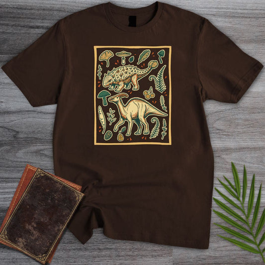 T-Shirt Dark Chocolate / S Prehistoric Veggie Eaters T-Shirt