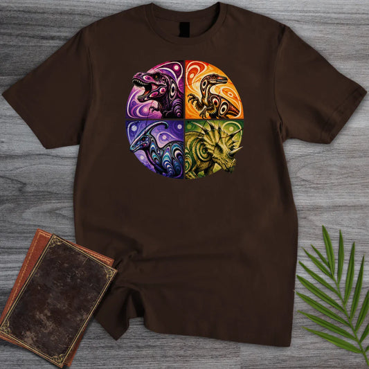 T-Shirt Dark Chocolate / S Prismatic Dinosaur Spirits T-Shirt