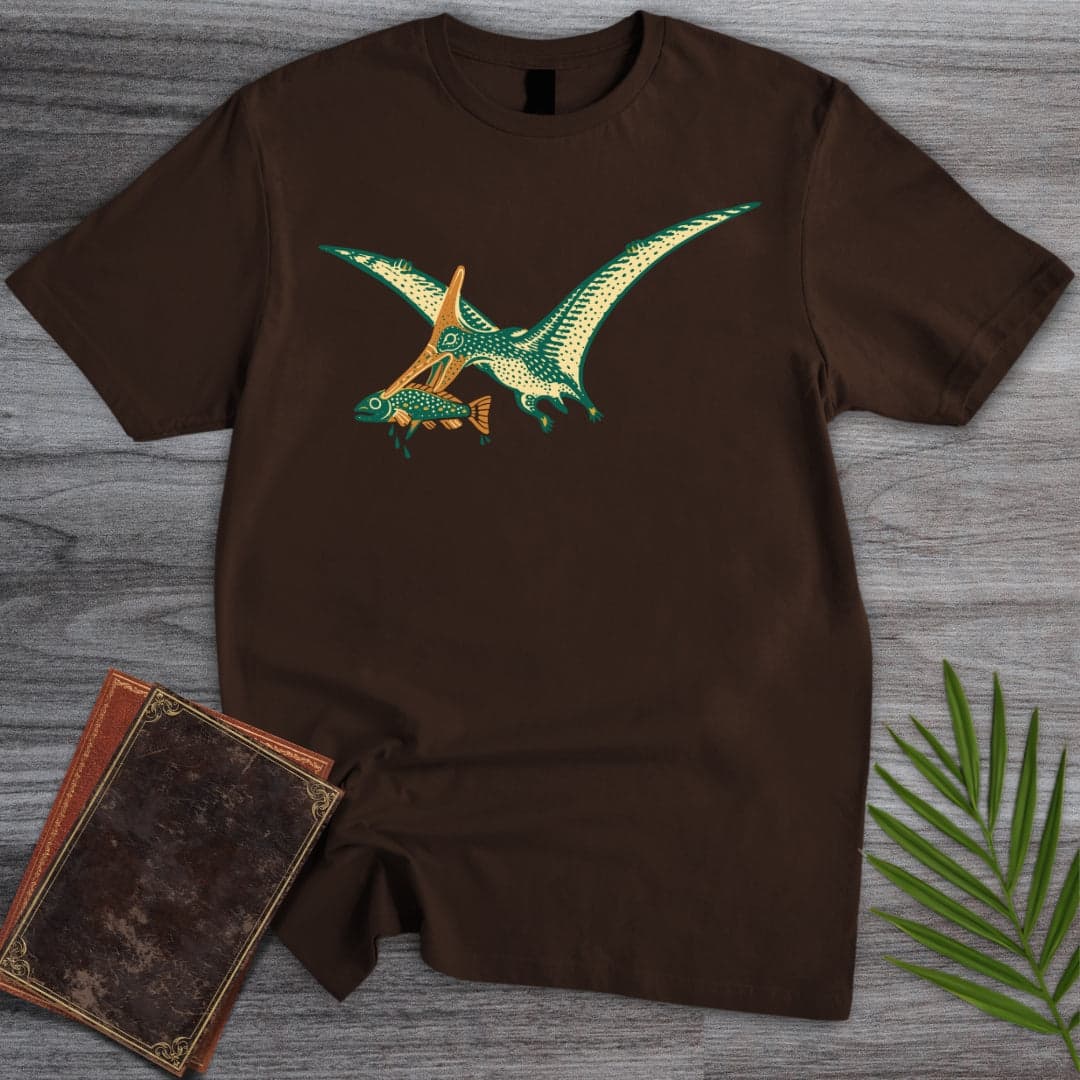 T-Shirt Dark Chocolate / S Pteranodon Fish Snatcher T-Shirt