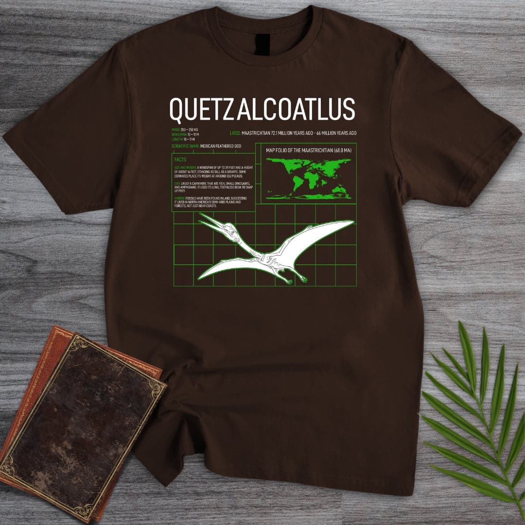 T-Shirt Dark Chocolate / S Quetzalcoatlus Grid T-Shirt