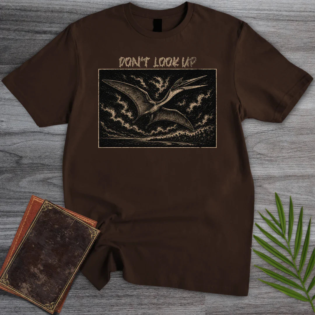 T-Shirt Dark Chocolate / S Quetzalcoatlus Sky Horror T-Shirt