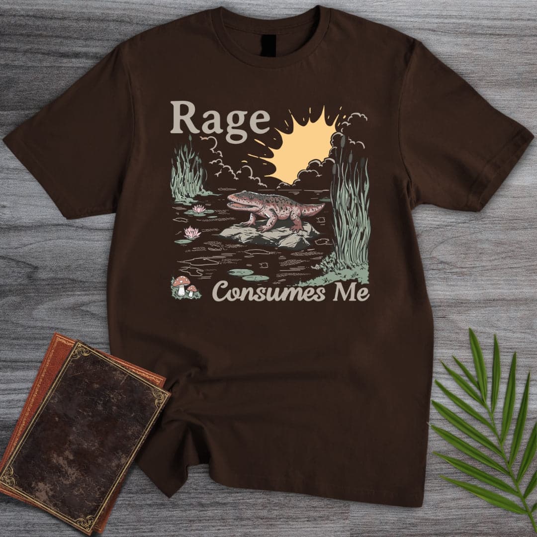 T-Shirt Dark Chocolate / S Rage Consumes Me Hynerpeton T-Shirt