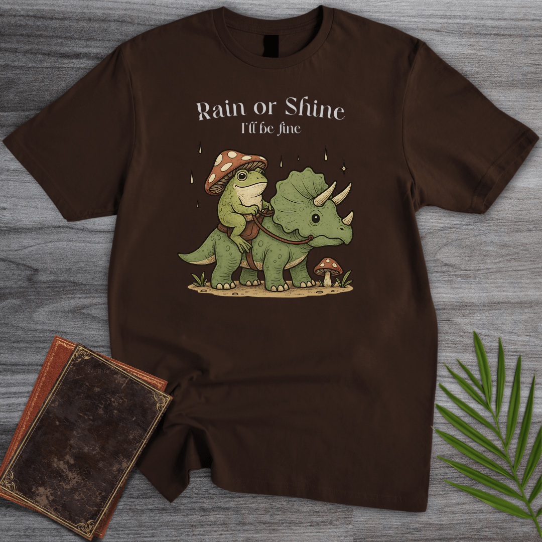 T-Shirt Dark Chocolate / S Rain or Shine I'll be fine T-Shirt