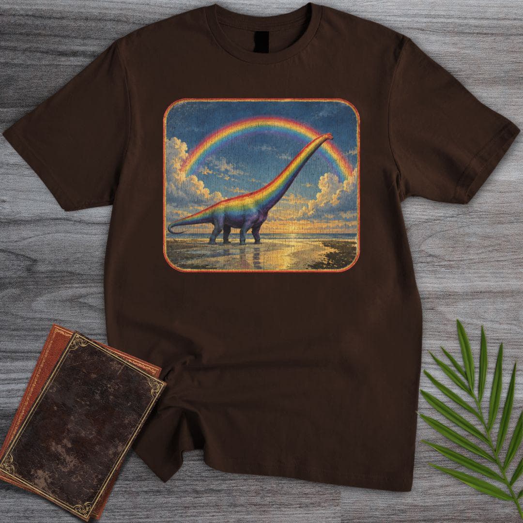 T-Shirt Dark Chocolate / S Rainbow Sauropod T-Shirt