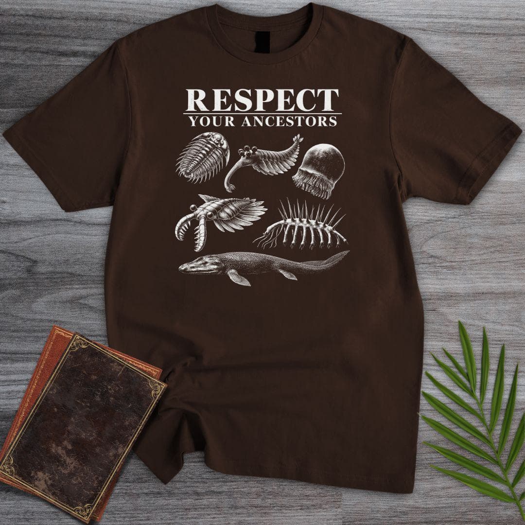 T-Shirt Dark Chocolate / S Respect The Prehistoric Ancestors T-Shirt