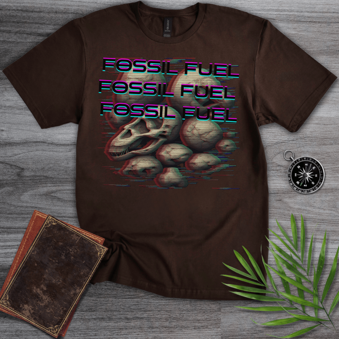 T-Shirt Dark Chocolate / S Retro Fossil Fuel T-Shirt