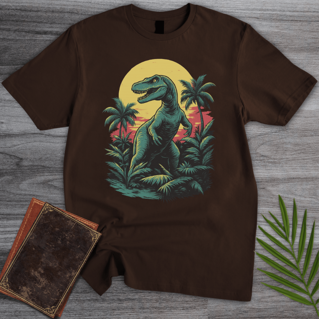 T-Shirt Dark Chocolate / S Retro Mesozoic Rex T-Shirt