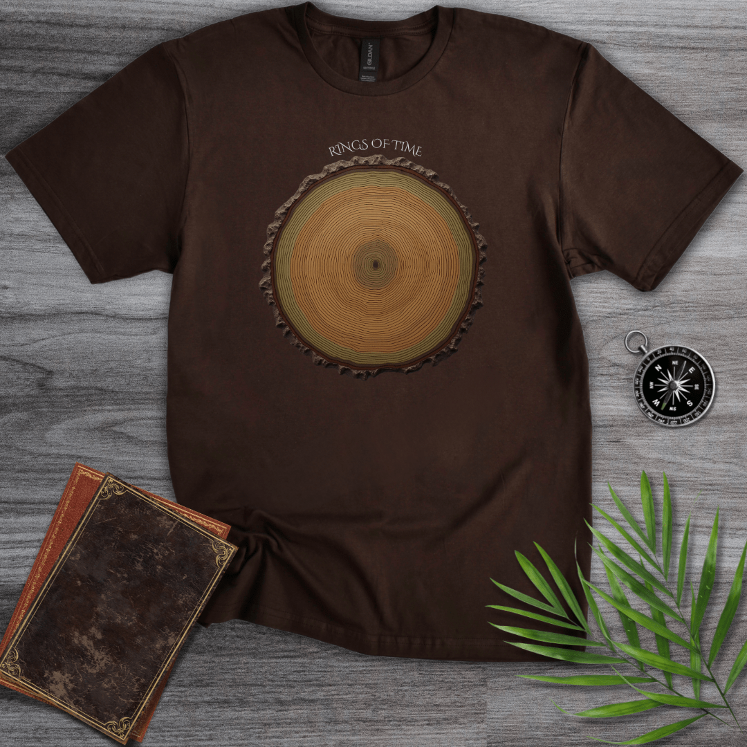 T-Shirt Dark Chocolate / S Rings of Time: Tree Rings T-Shirt