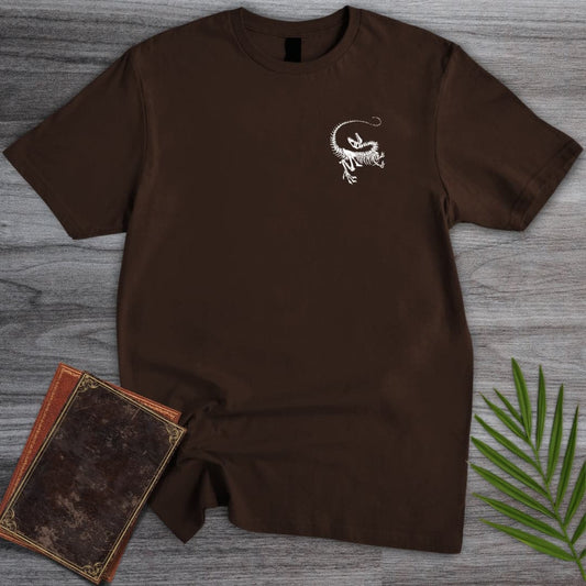 T-Shirt Dark Chocolate / S Simple Velociraptor Fossil T-Shirt