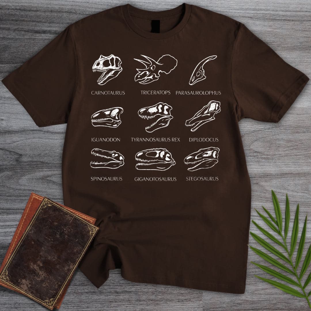 T-Shirt Dark Chocolate / S Skulls of the Mesozoic T-Shirt