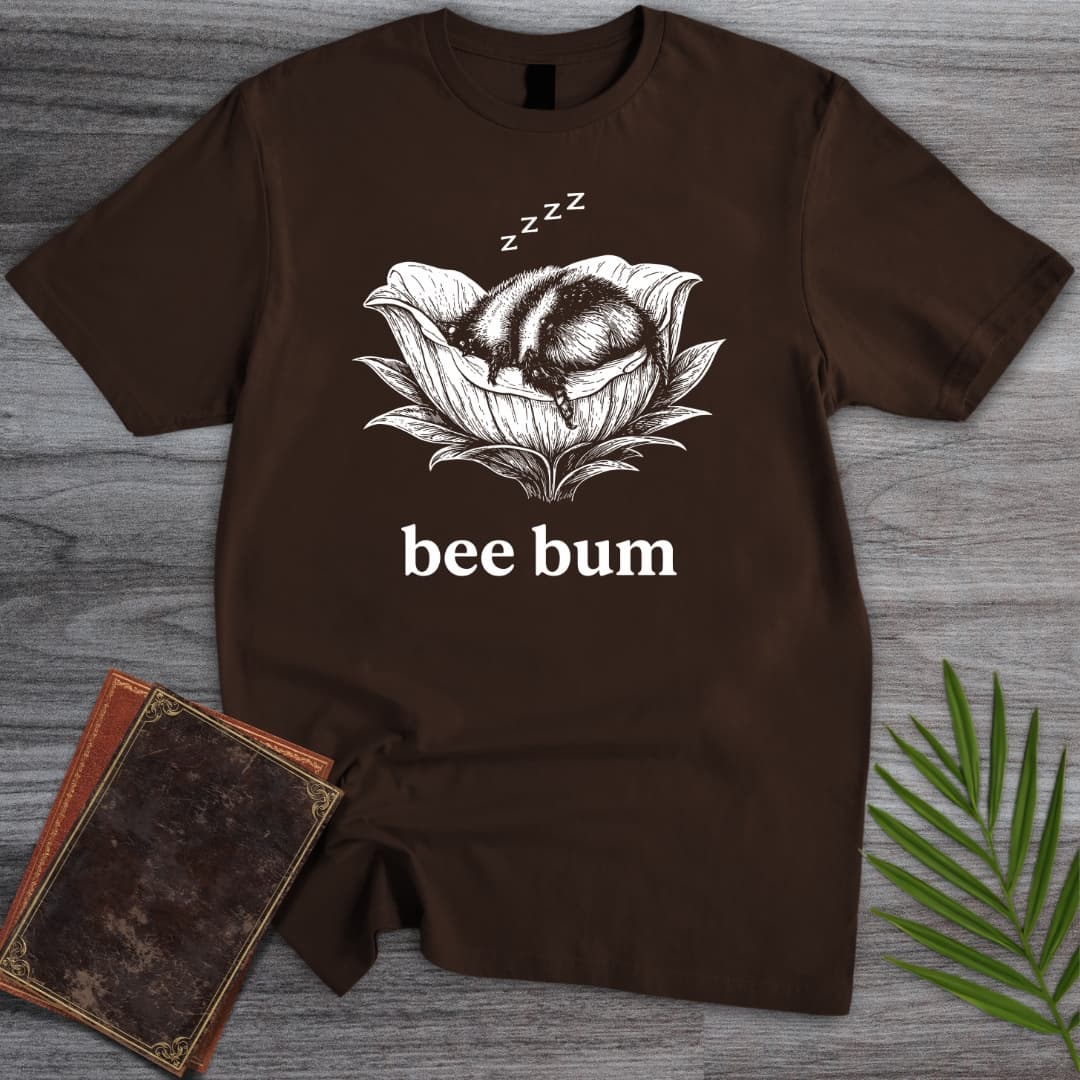 T-Shirt Dark Chocolate / S Sleepy Bee Bum T-Shirt
