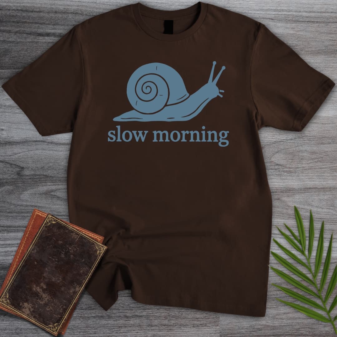 T-Shirt Dark Chocolate / S Slow Morning Snail T-Shirt