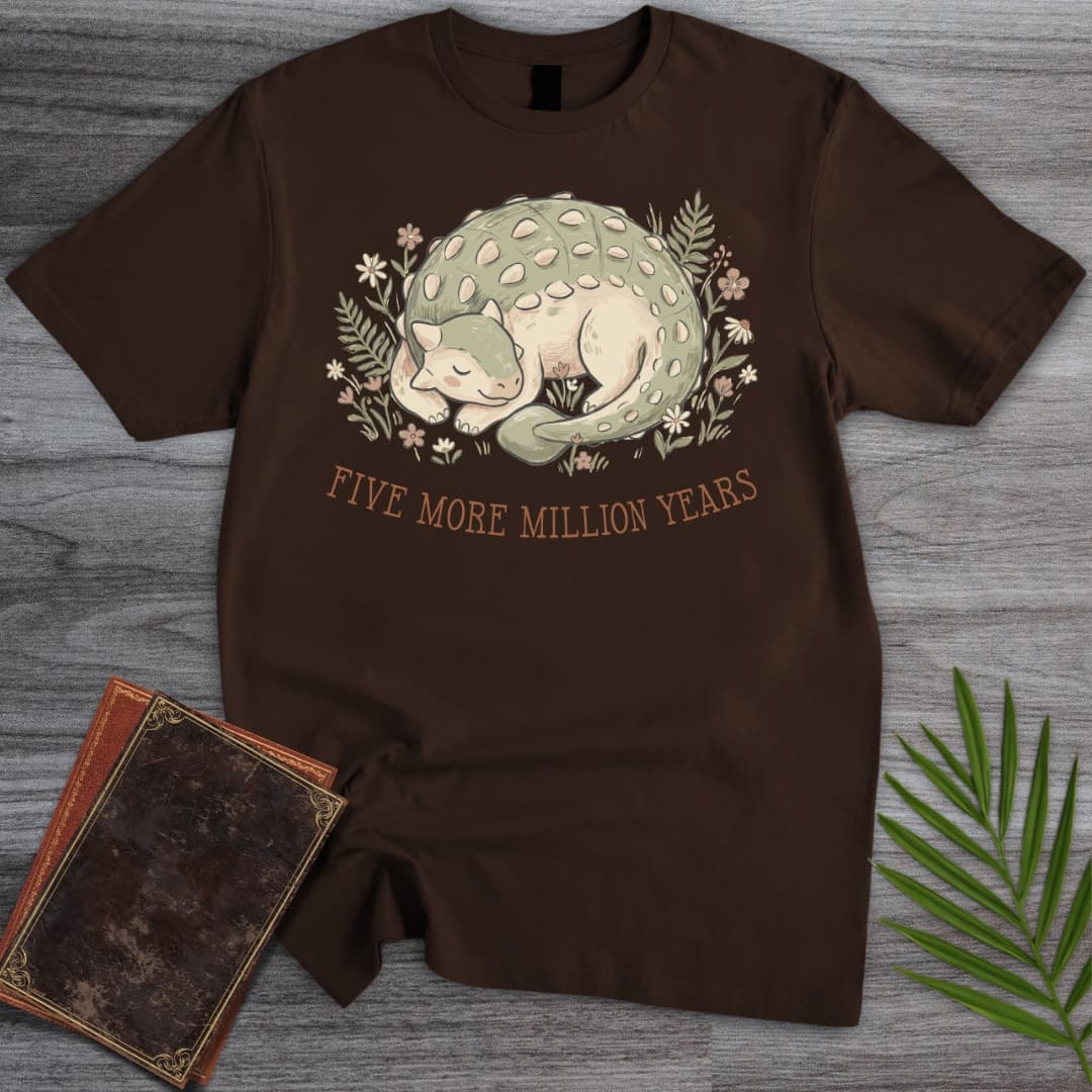T-Shirt Dark Chocolate / S Slumbering Ankylosaur T-Shirt