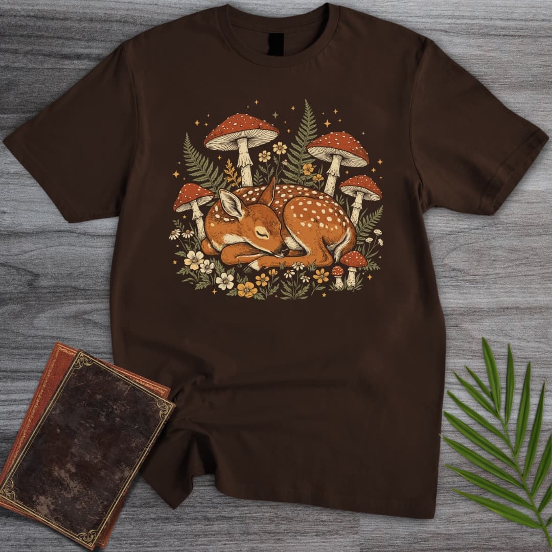 T-Shirt Dark Chocolate / S Slumbering Meadow Fawn T-Shirt