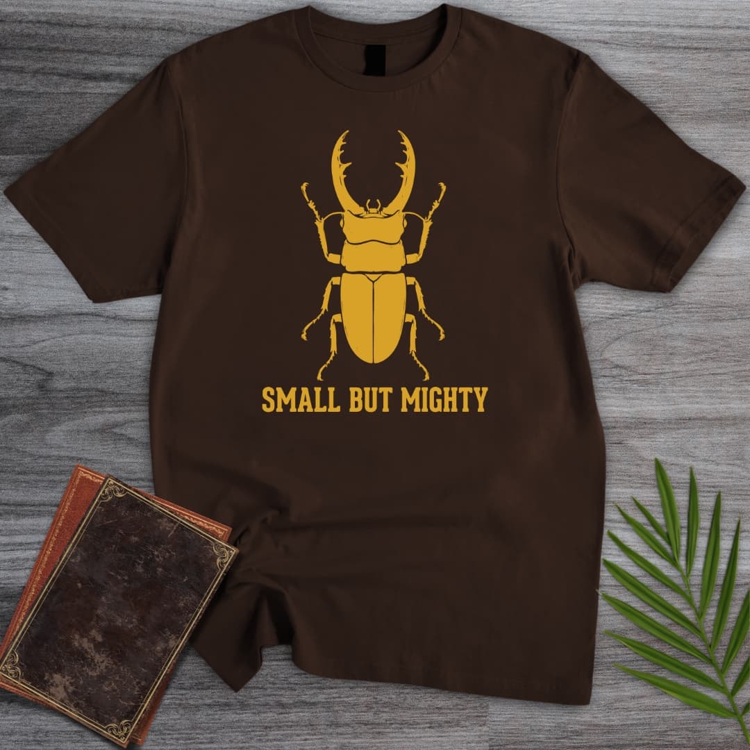 T-Shirt Dark Chocolate / S Small But Mighty Beetle T-Shirt