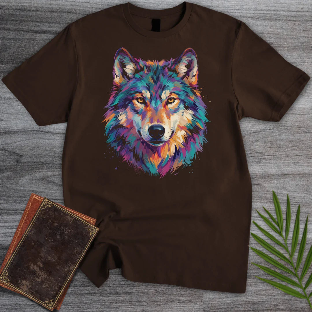 T-Shirt Dark Chocolate / S Spectrum Gray Wolf T-Shirt