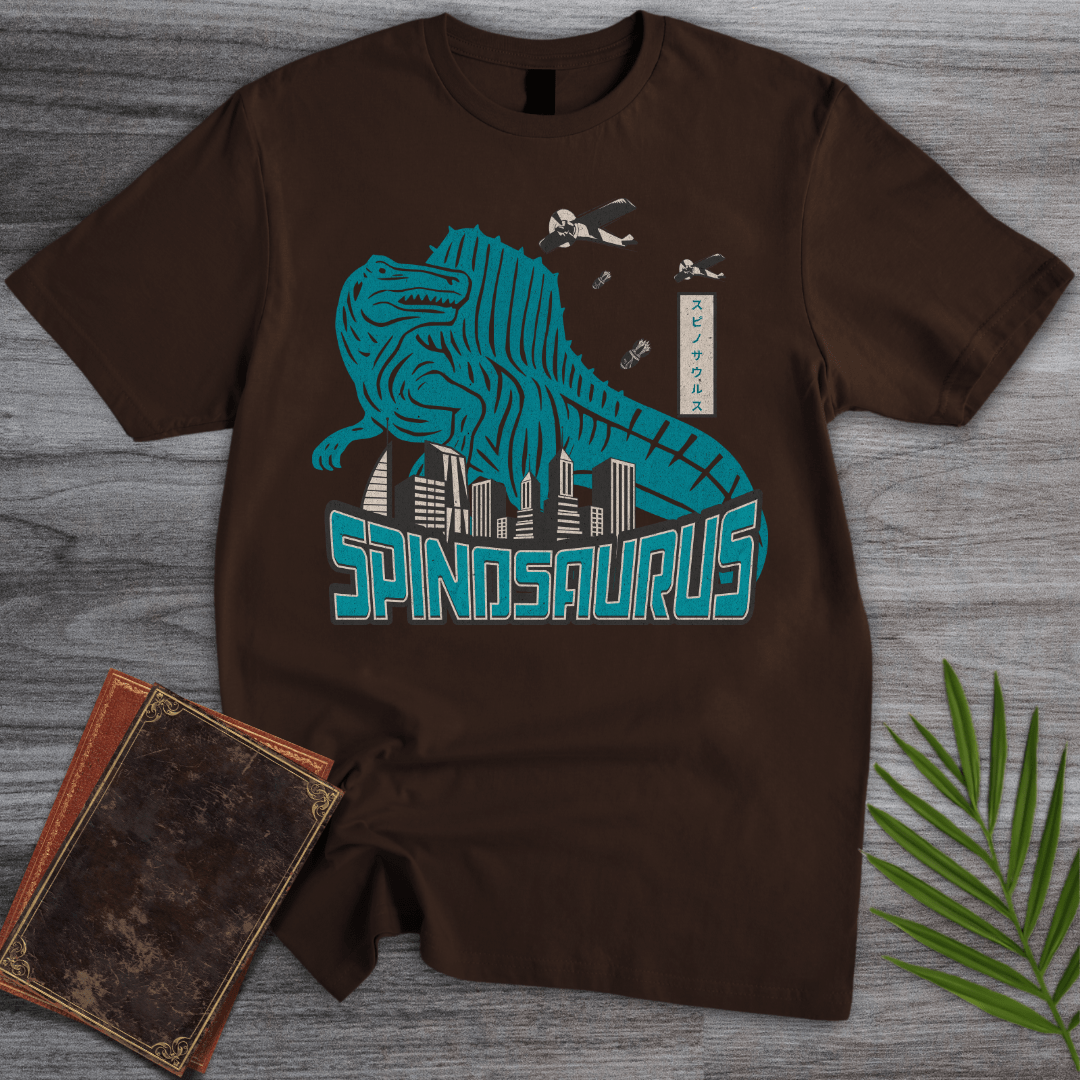 T-Shirt Dark Chocolate / S Spino Attack: Vintage Japanese T-Shirt