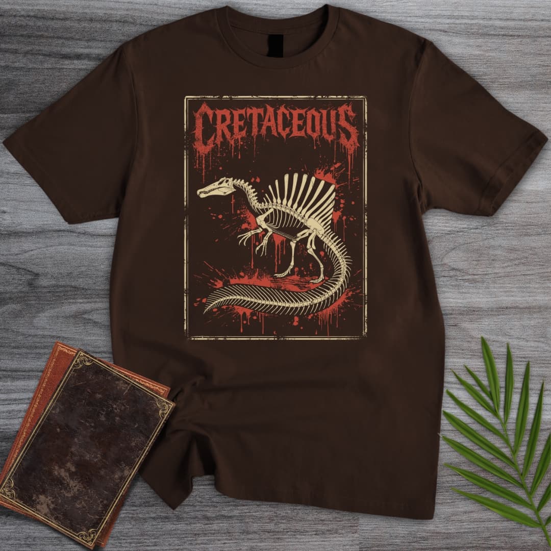 T-Shirt Dark Chocolate / S Spinosaurus Cretaceous Horror T-Shirt